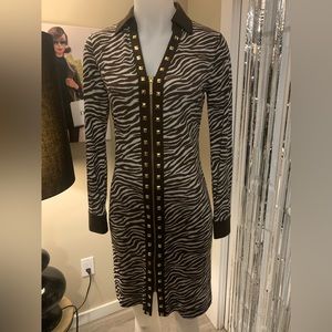 Zebra print dress. Beautiful fabric.   Size XS.